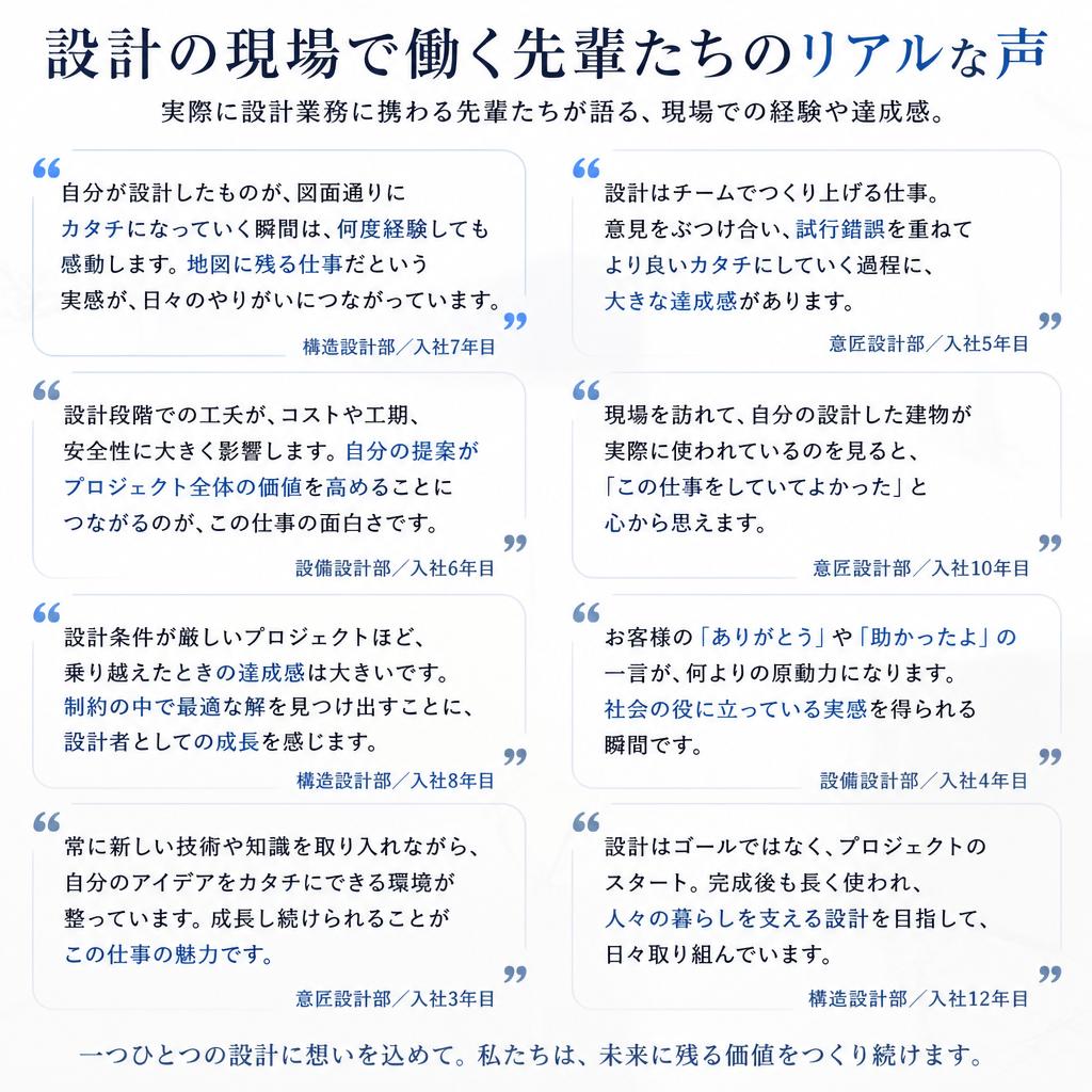 4. 先輩設計士の声—私たちの仕事の魅力