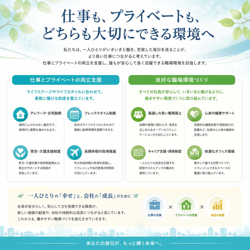 5. ワークライフバランスを重視